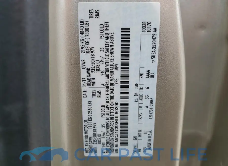 5LMCJ1C93HUL50200# 13