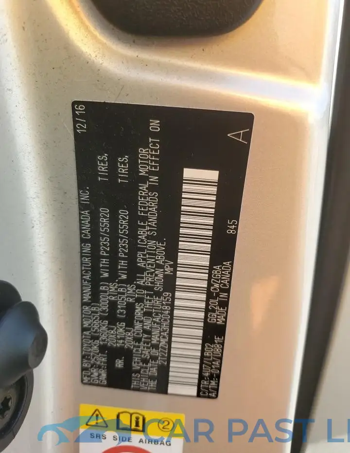 2T2ZZMCA3HC048159# 13