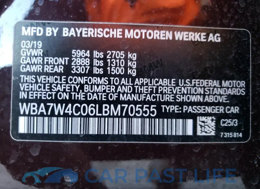WBA7W4C06LBM70555# 12