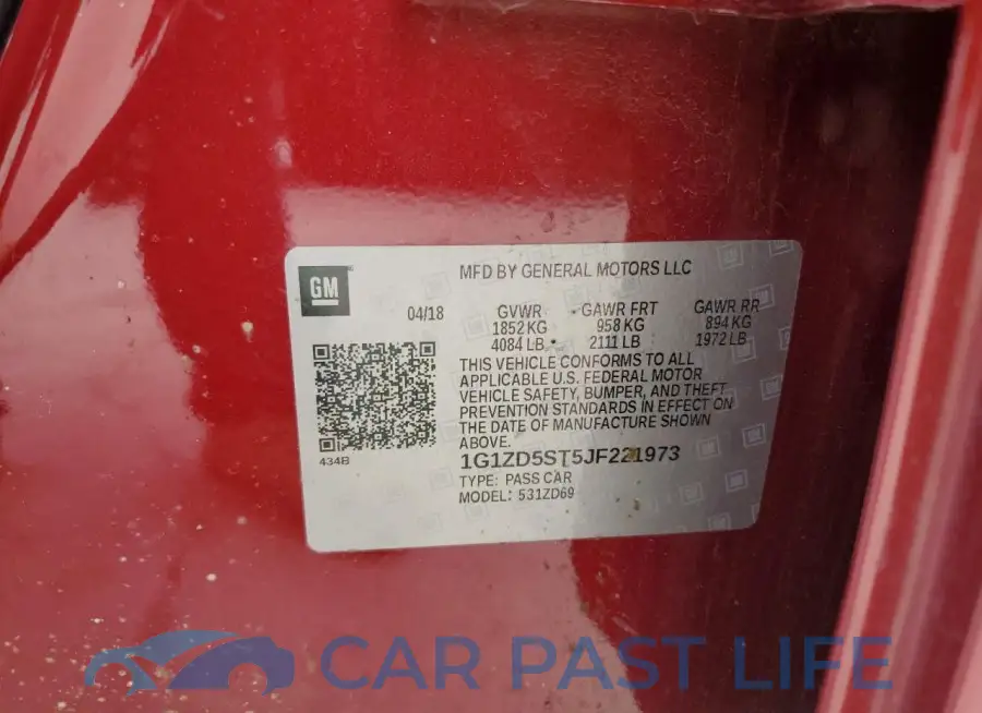 1G1ZD5ST5JF221973# 13