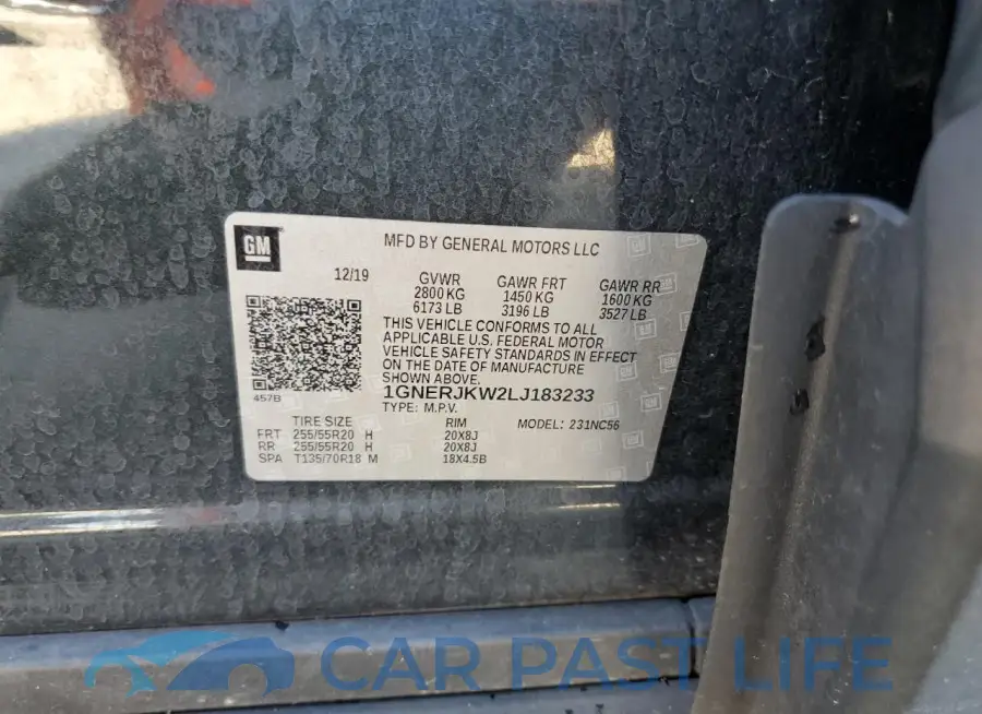 1GNERJKW2LJ183233# 14