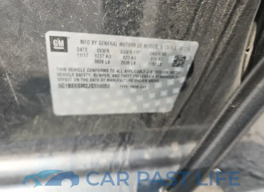 3G1BE6SM2JS559050# 12