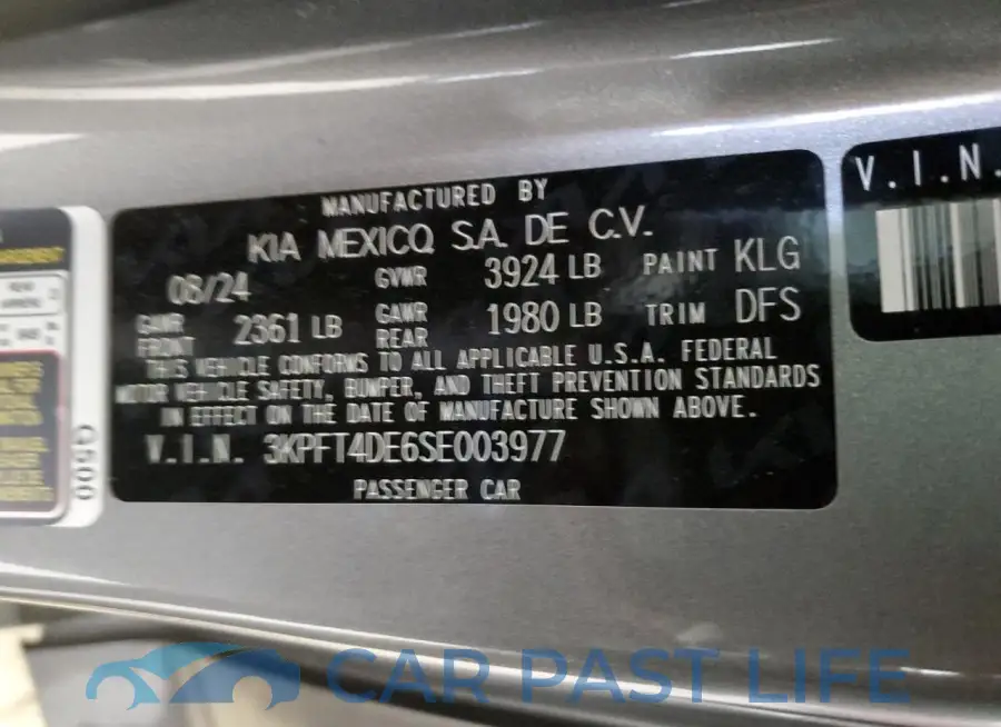 3KPFT4DE6SE003977# 13