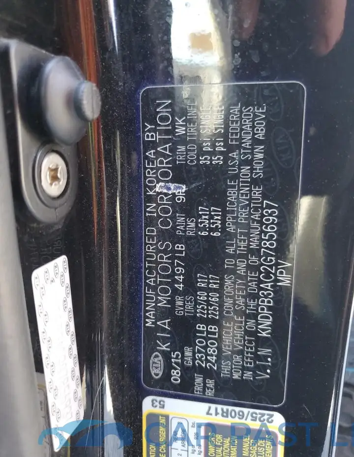 KNDPB3AC2G7856937# 14