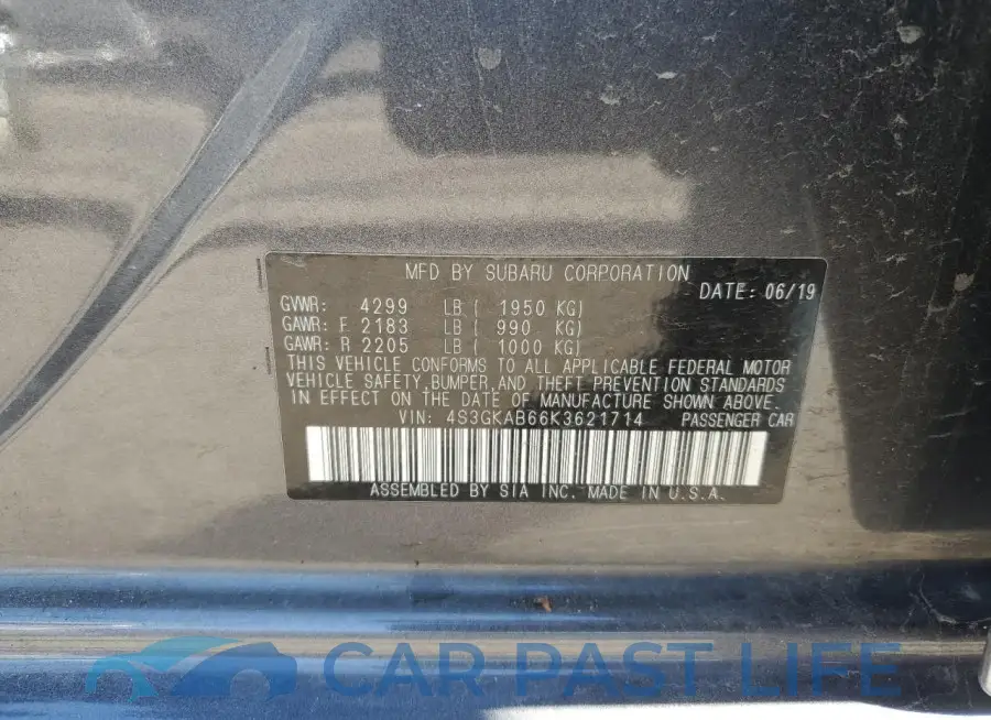 4S3GKAB66K3621714# 12