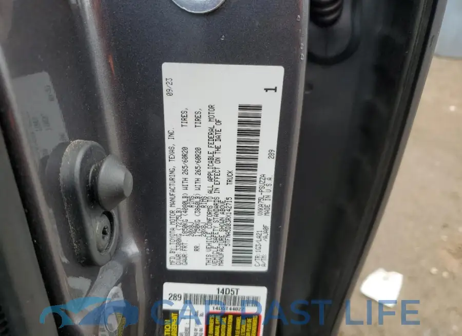 5TFNA5DB3RX142715# 12