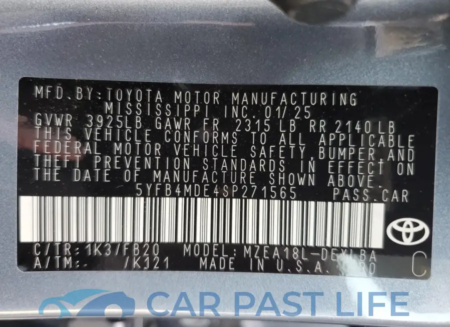 5YFB4MDE4SP271565# 13