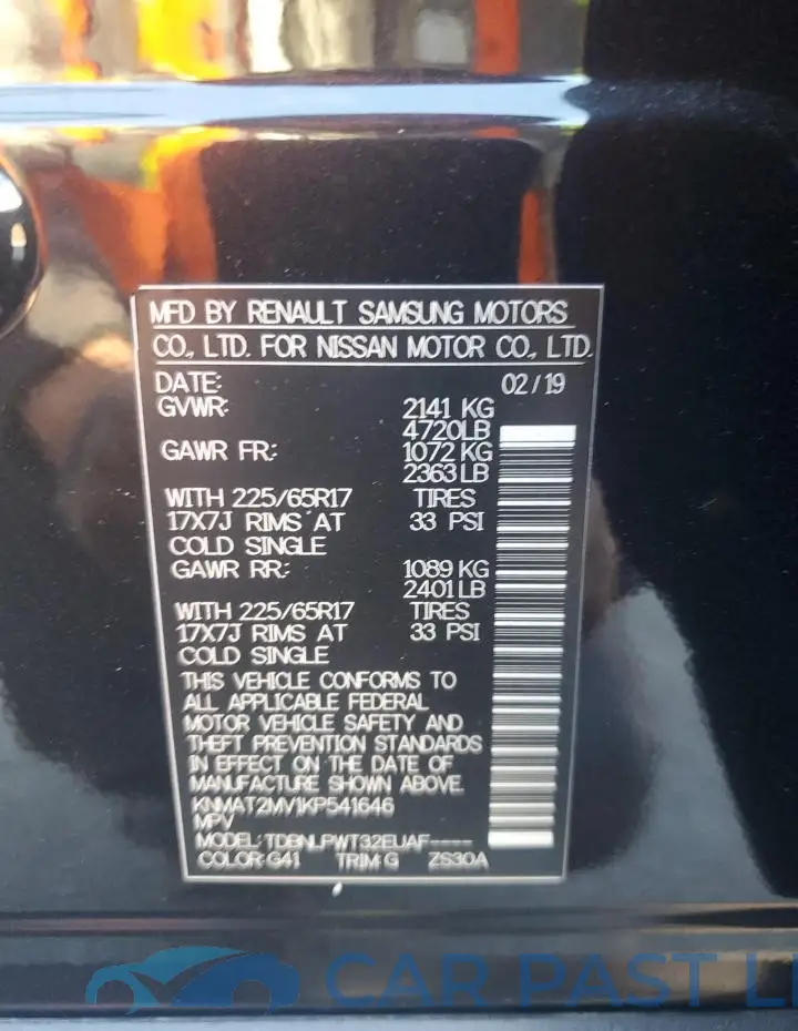 KNMAT2MV1KP541646# 13