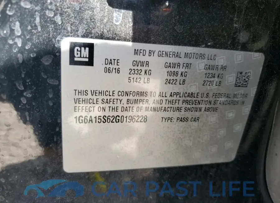 1G6A15S62G0196228# 12