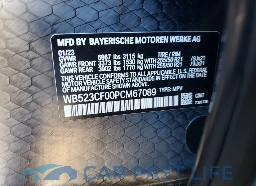 WB523CF00PCM67089# 13