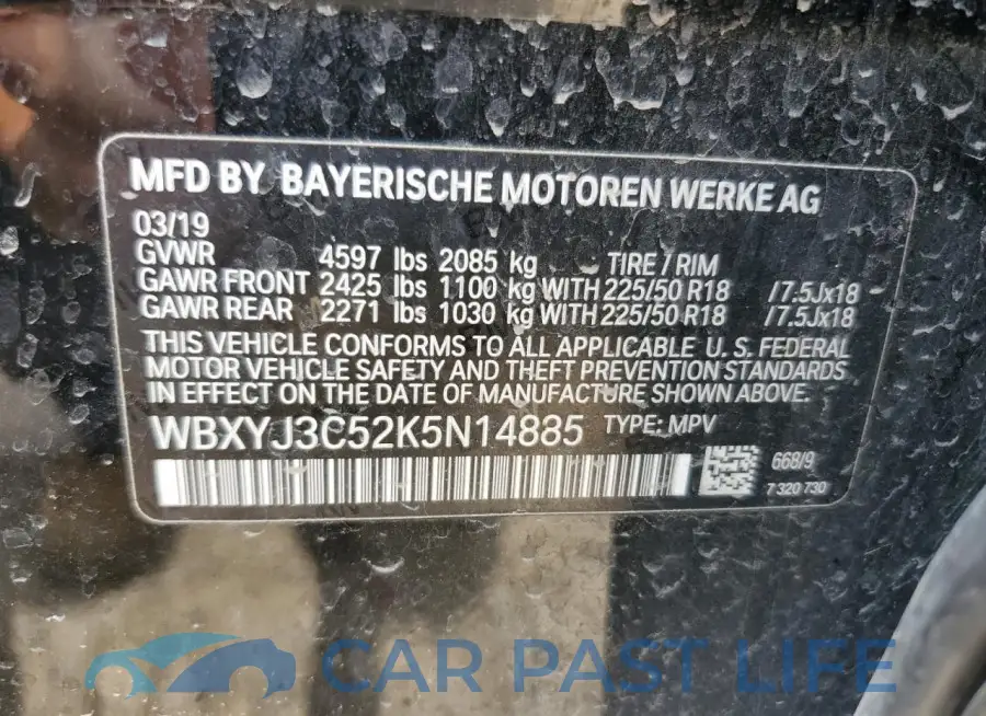 WBXYJ3C52K5N14885# 12
