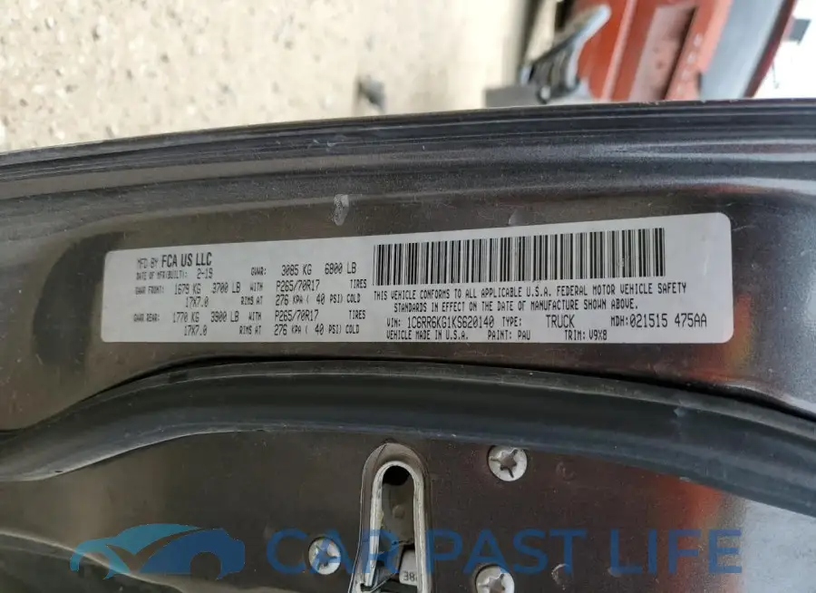 1C6RR6KG1KS620140# 13
