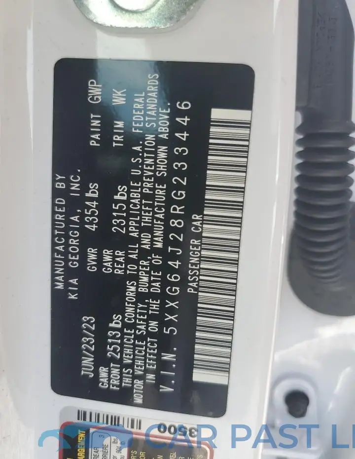 5XXG64J28RG233446# 12