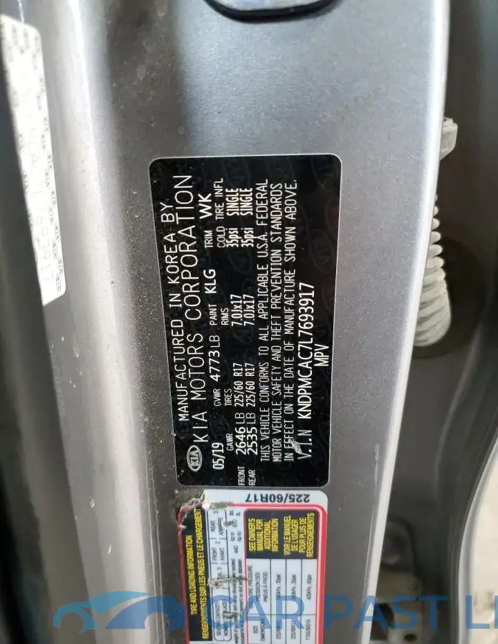 KNDPMCAC7L7693917# 13