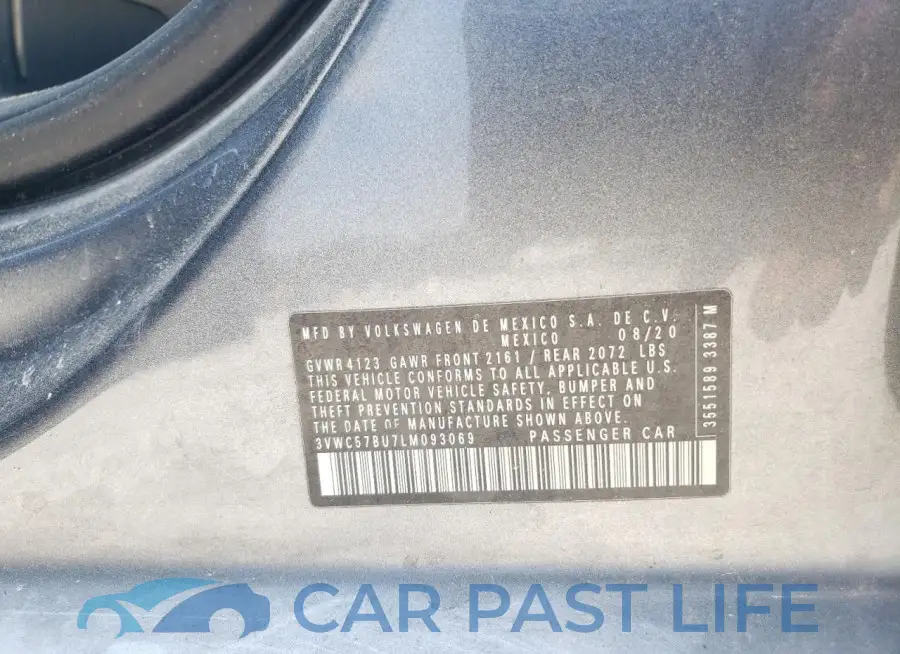 3VWC57BU7LM093069# 12