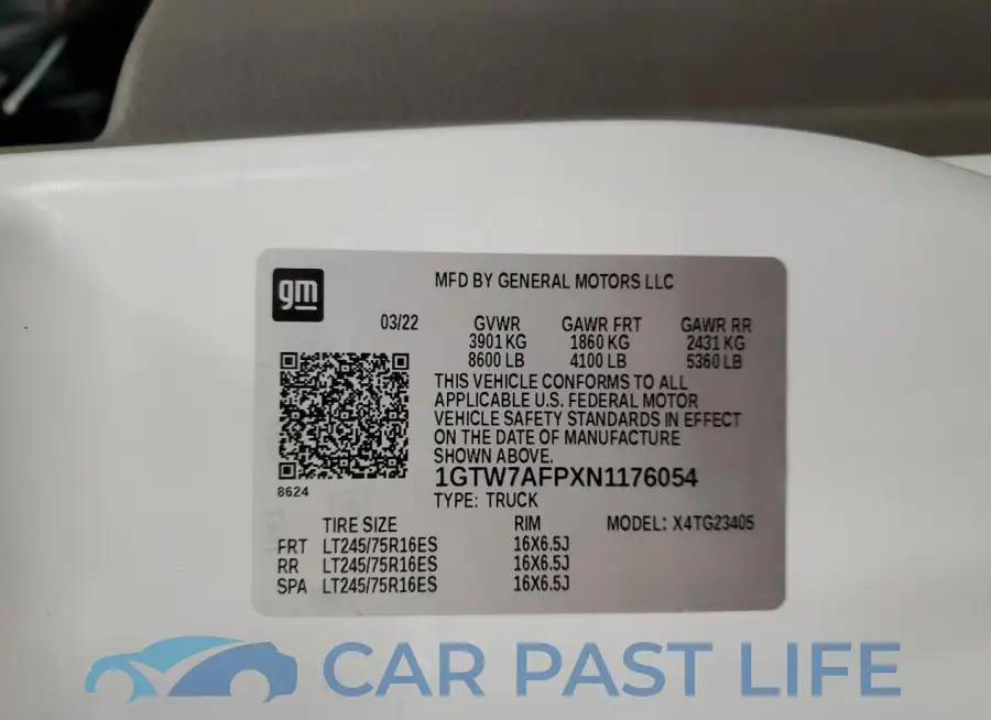1GTW7AFPXN1176054# 13