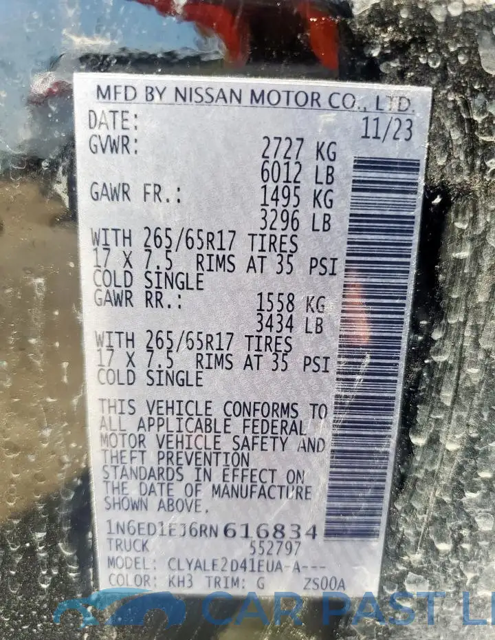 1N6ED1EJ6RN616834# 13