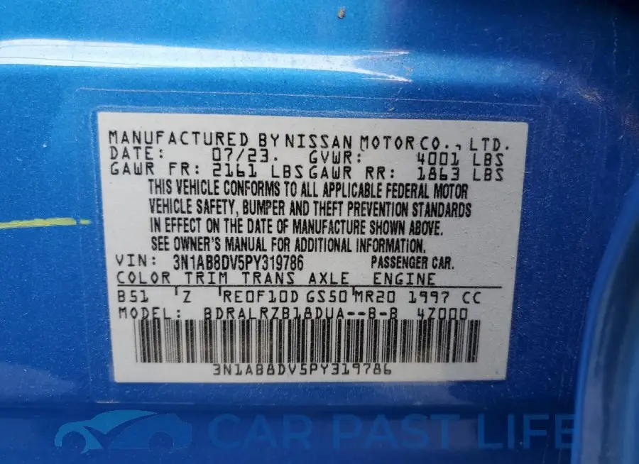 3N1AB8DV5PY319786# 12