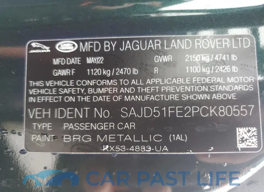 SAJD51FE2PCK80557# 12