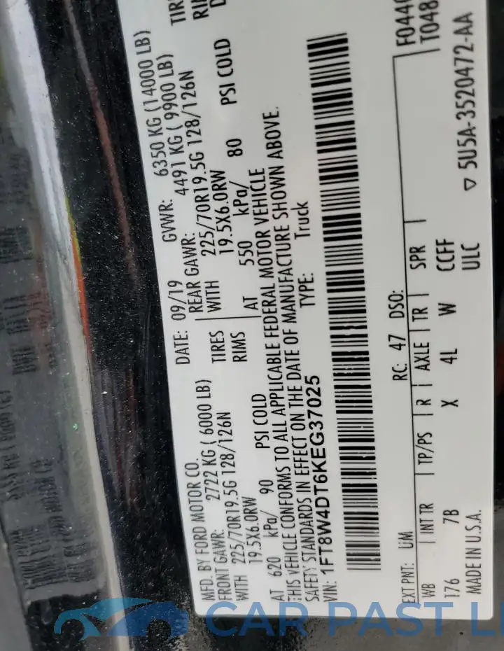1FT8W4DT6KEG37025# 13