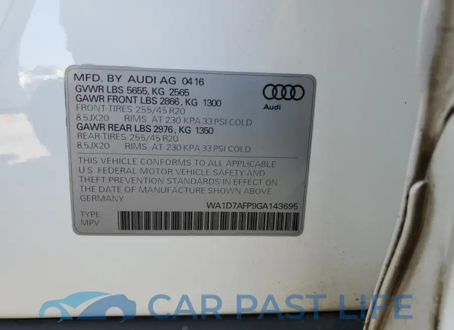 WA1D7AFP9GA143695# 12