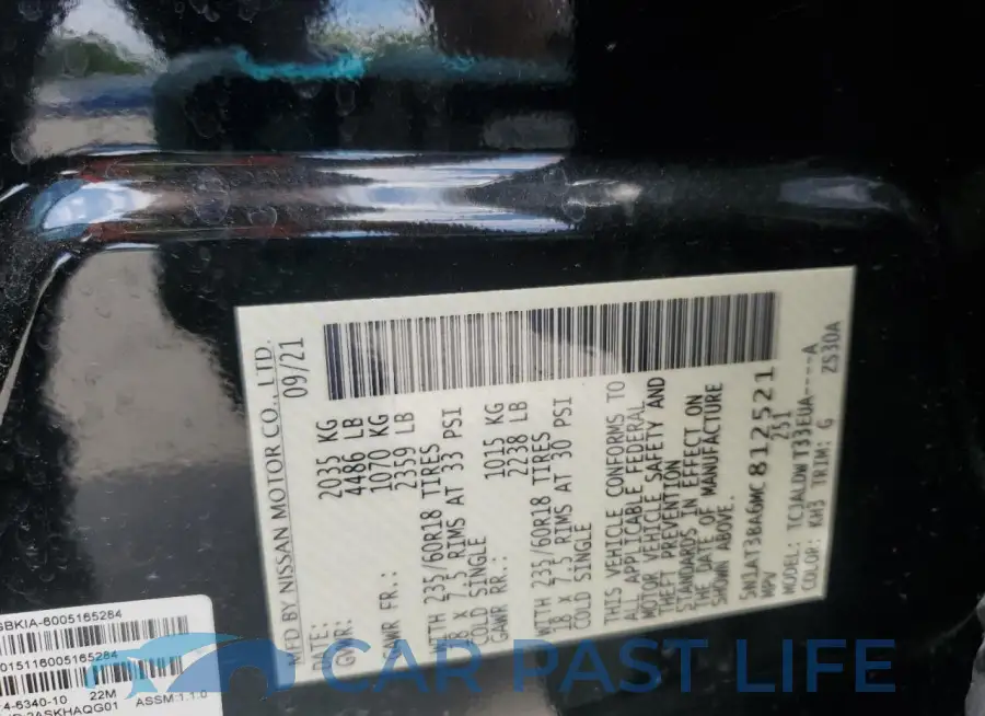 5N1AT3BA6MC812521# 13