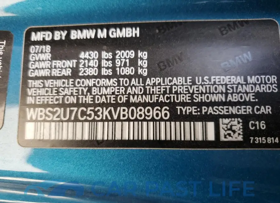WBS2U7C53KVB08966# 12