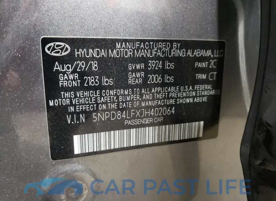 5NPD84LFXJH402064# 12