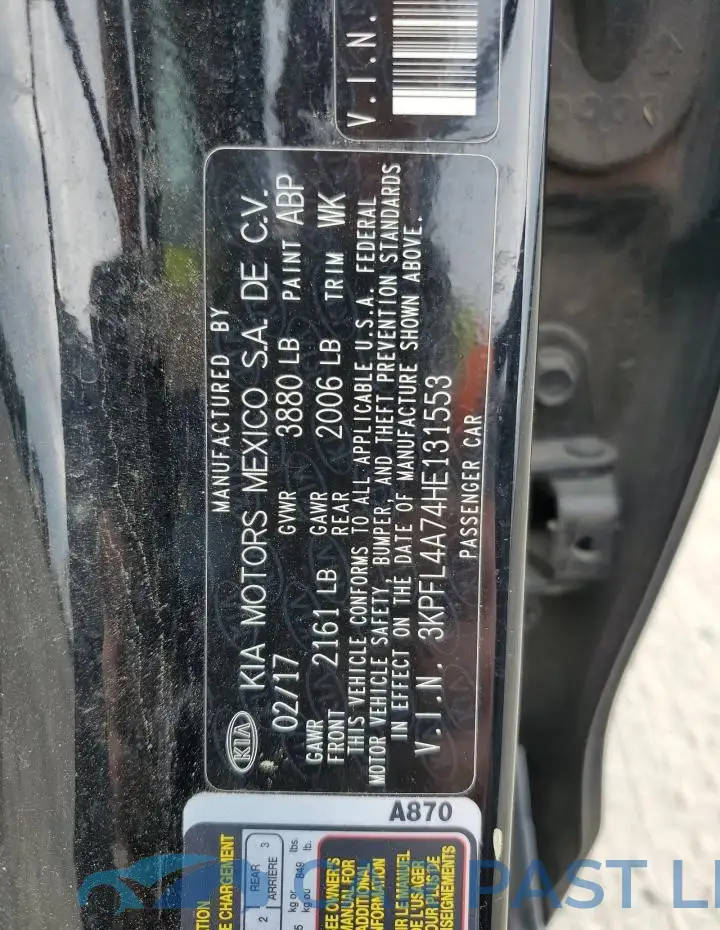 3KPFL4A74HE131553# 12