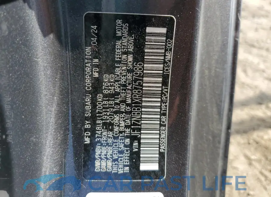 JF1ZNBB1XR8757986# 12