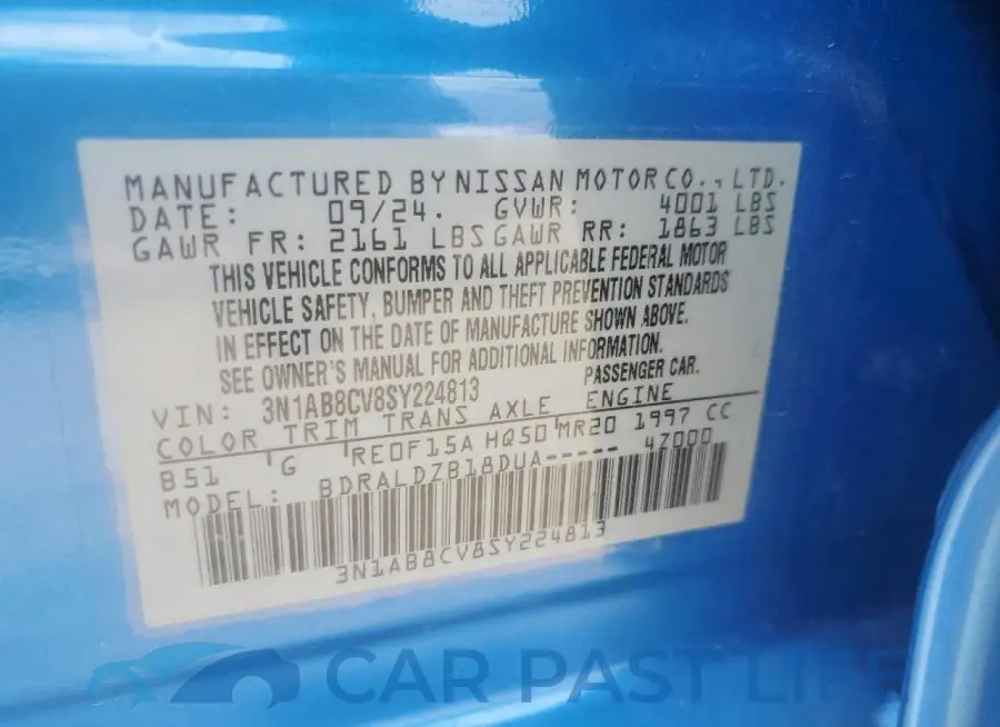 3N1AB8CV8SY224813# 13