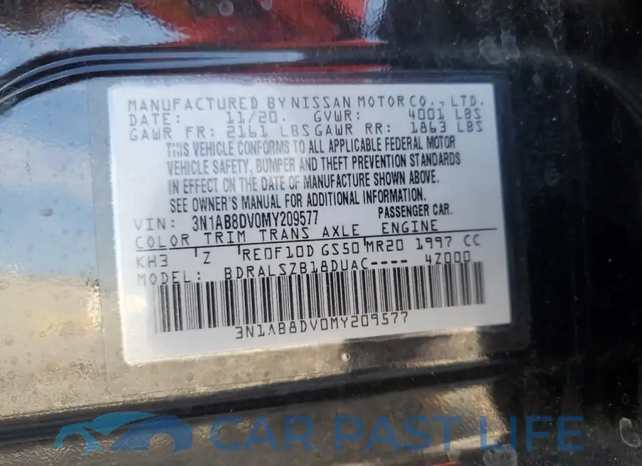 3N1AB8DV0MY209577# 12