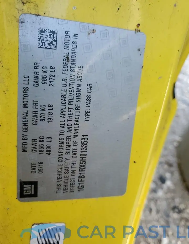 1G1FB1RX5H0133531# 13