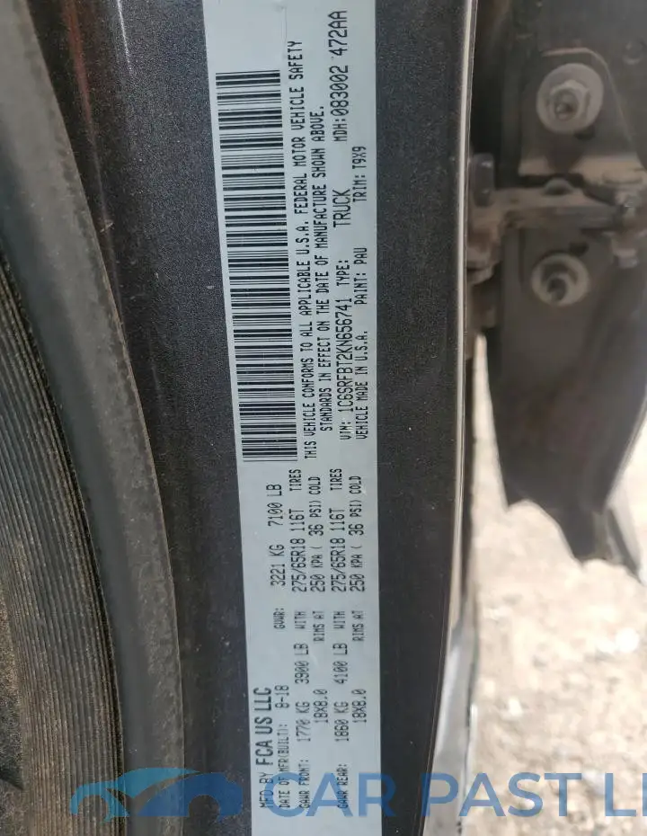 1C6SRFBT2KN656741# 12