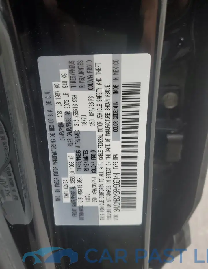 3MVDMBCM3RM665144# 14