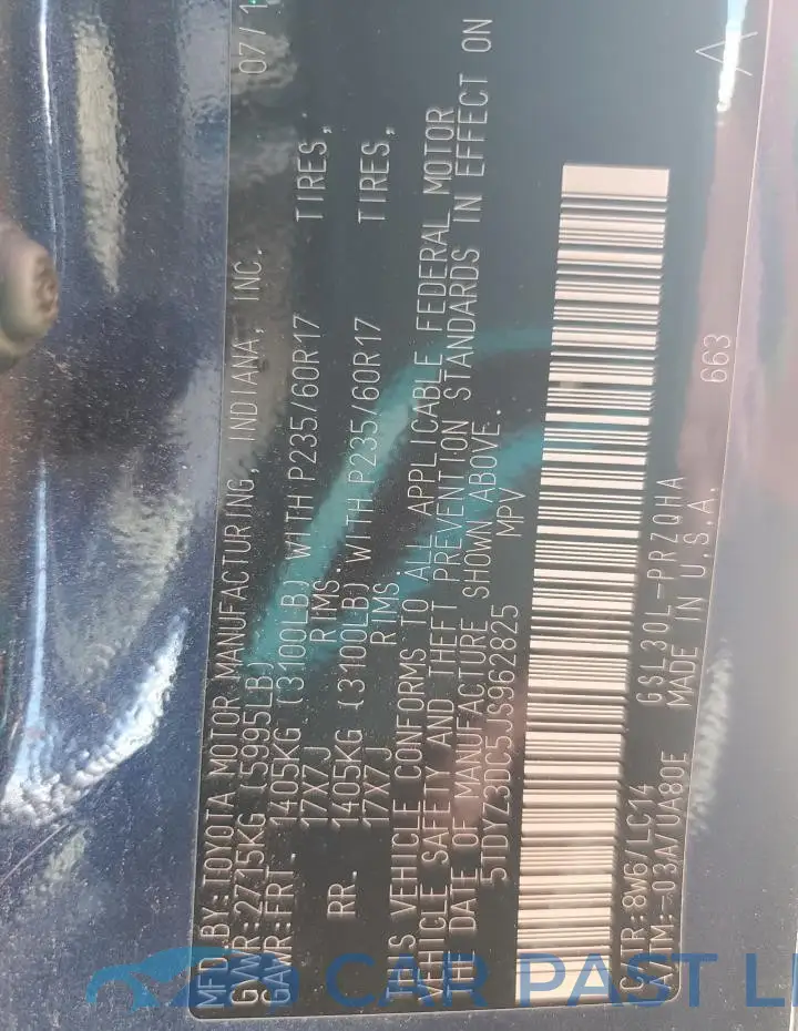 5TDYZ3DC5JS962825# 13