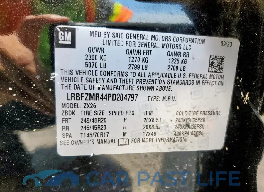 LRBFZMR44PD204797# 13