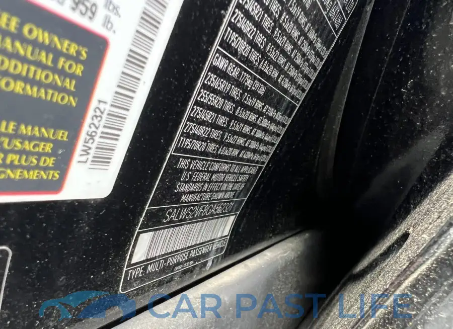SALWS2VF8GA562321# 10