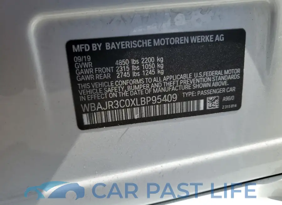 WBAJR3C0XLBP95409# 12