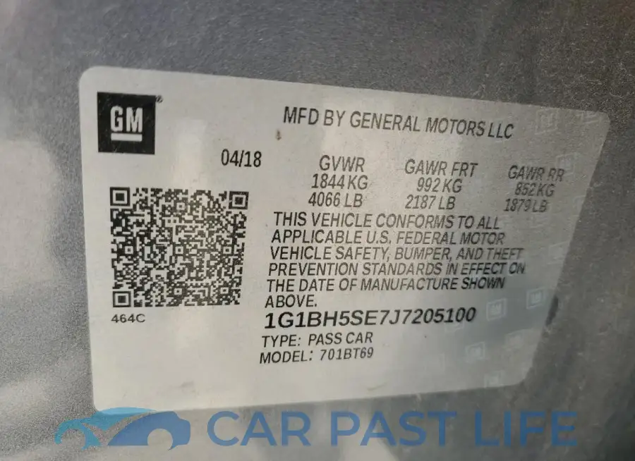 1G1BH5SE7J7205100# 13
