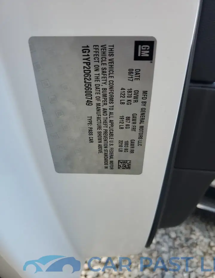 1G1YP2D62J5600749# 13