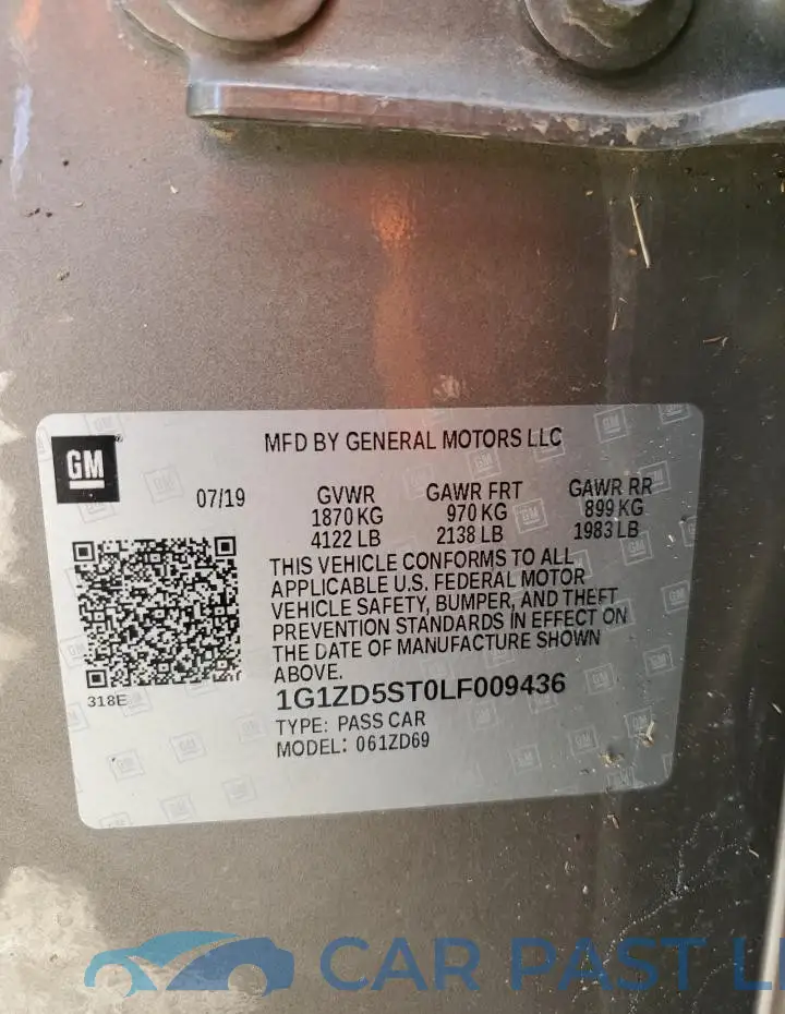 1G1ZD5ST0LF009436# 12
