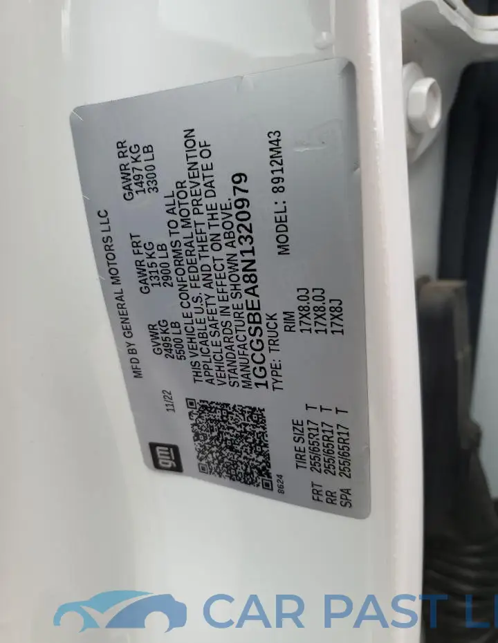 1GCGSCEN4N1323760# 12