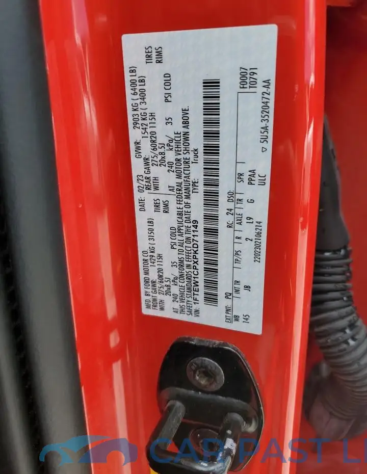 1FTEW1CPXPKD71149# 13