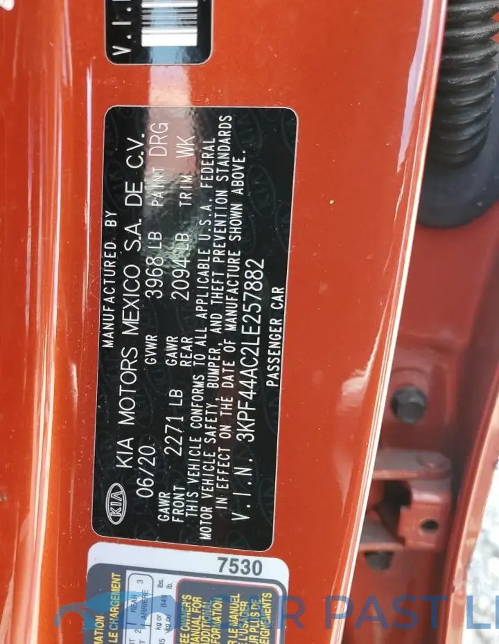3KPF44AC2LE257882# 12