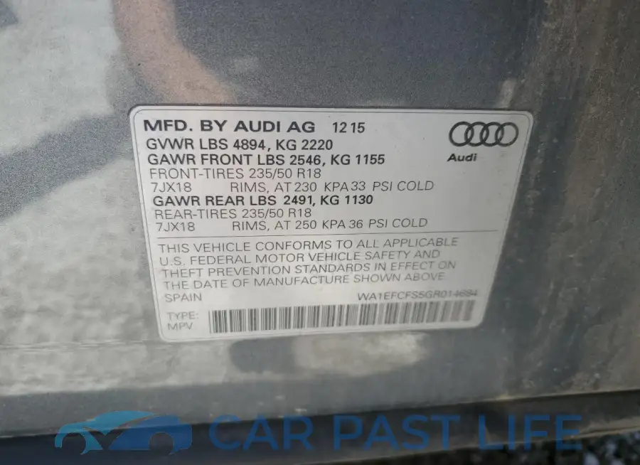 WA1EFCFS5GR014684# 13