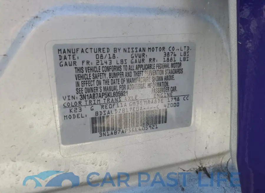 3N1AB7AP5KL605921# 12