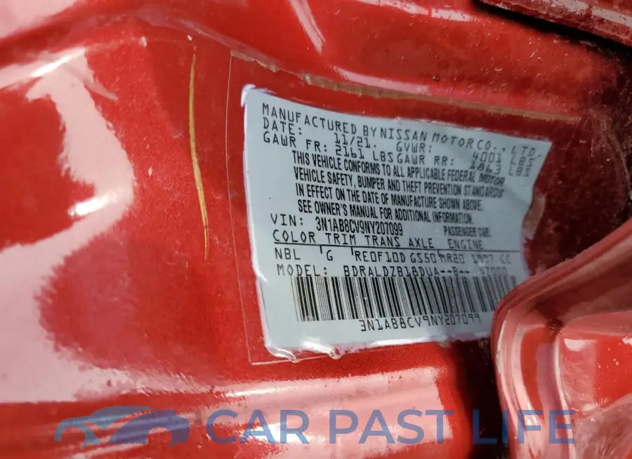 3N1AB8CV9NY207099# 12