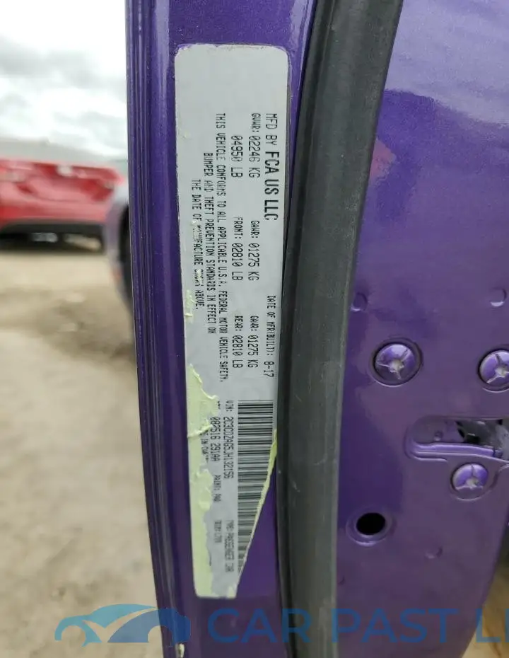 2C3CDZAG5JH132156# 12