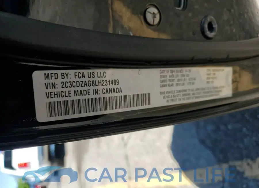 2C3CDZAG8LH231489# 12